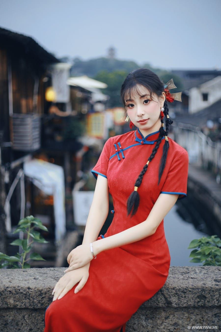[YWW.ME] 书圣故里江南水乡旗袍 小u-1 - 像素点