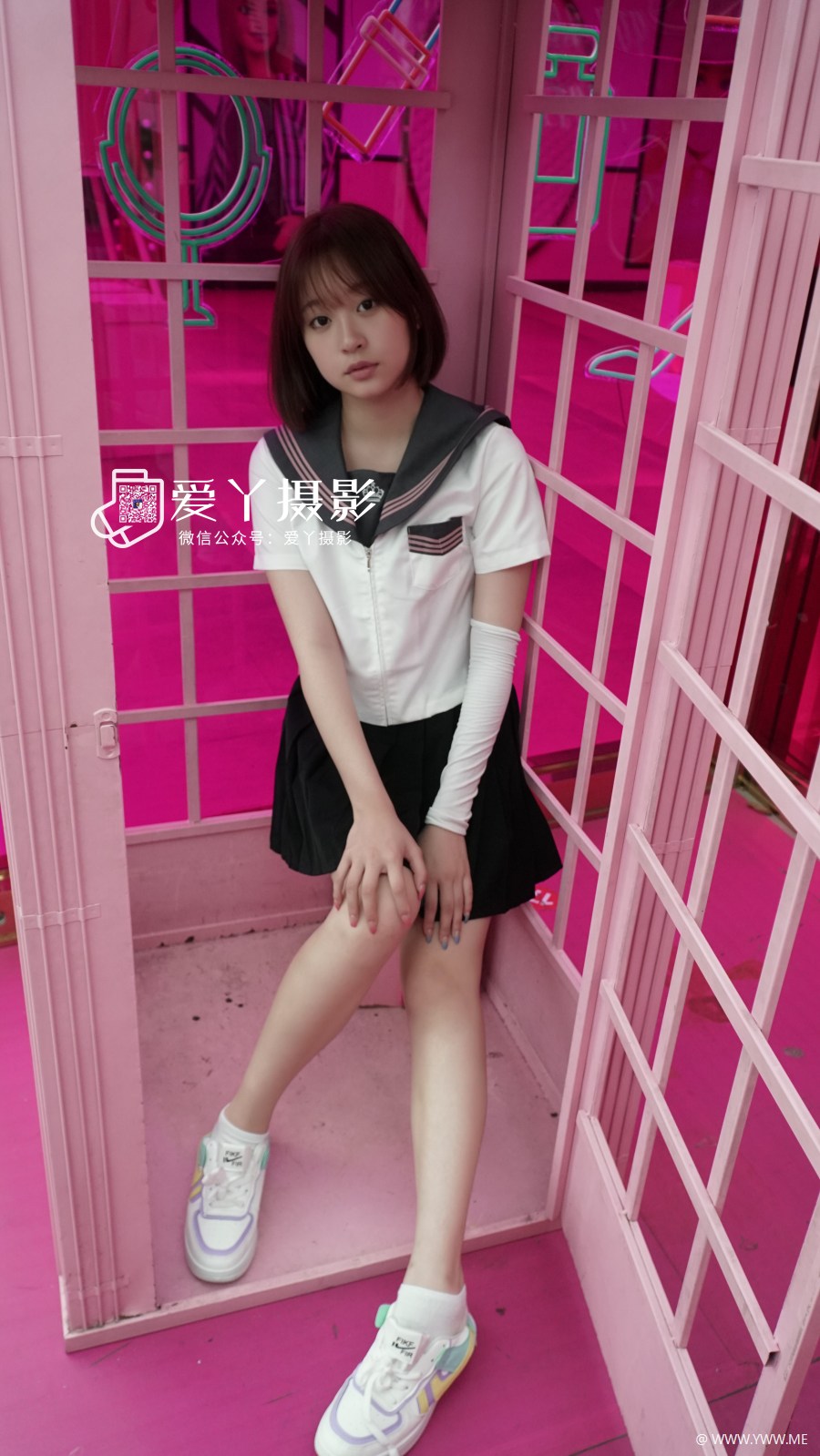 爱丫摄影 – HJC作品 活力少女-游戏厅青春洋溢jk少女-3 - HDMISS