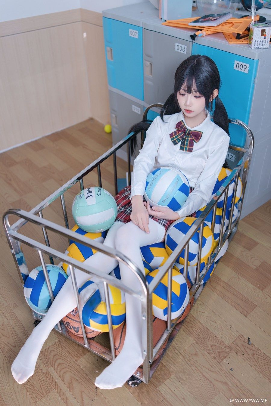 [YWW.ME] 元气JK少女 万鲨鲨-4 - 像素点