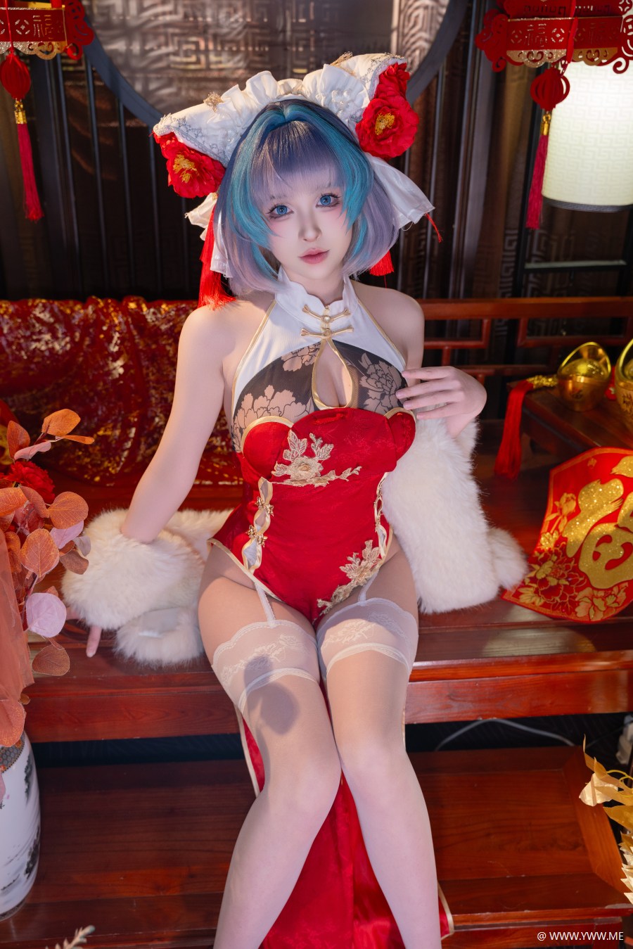 清水由乃 – 柴郡新春旗袍-1 - HDMISS