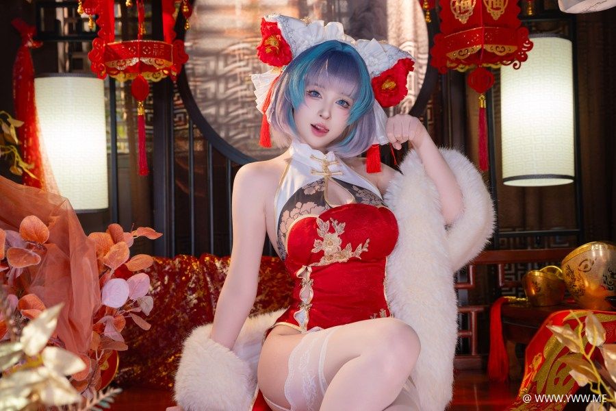 清水由乃 – 柴郡新春旗袍-2 - 像素点