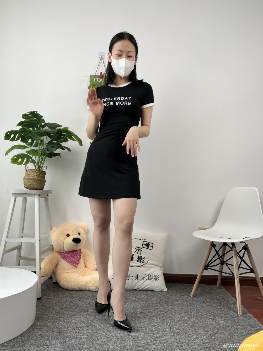 三禾摄影 NO.966 灰丝高跟连衣裙-3 - 脱兔网