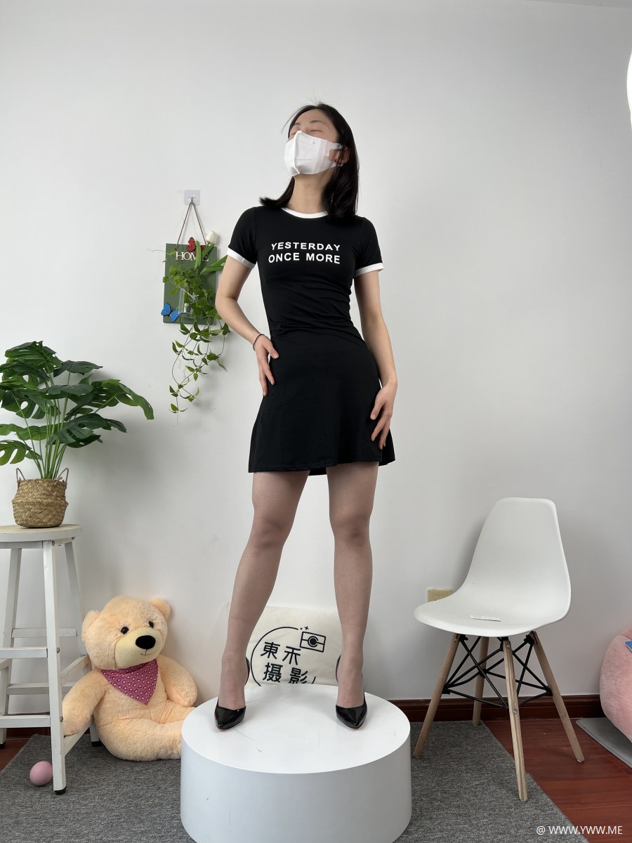 三禾摄影 NO.966 灰丝高跟连衣裙-4 - 脱兔网