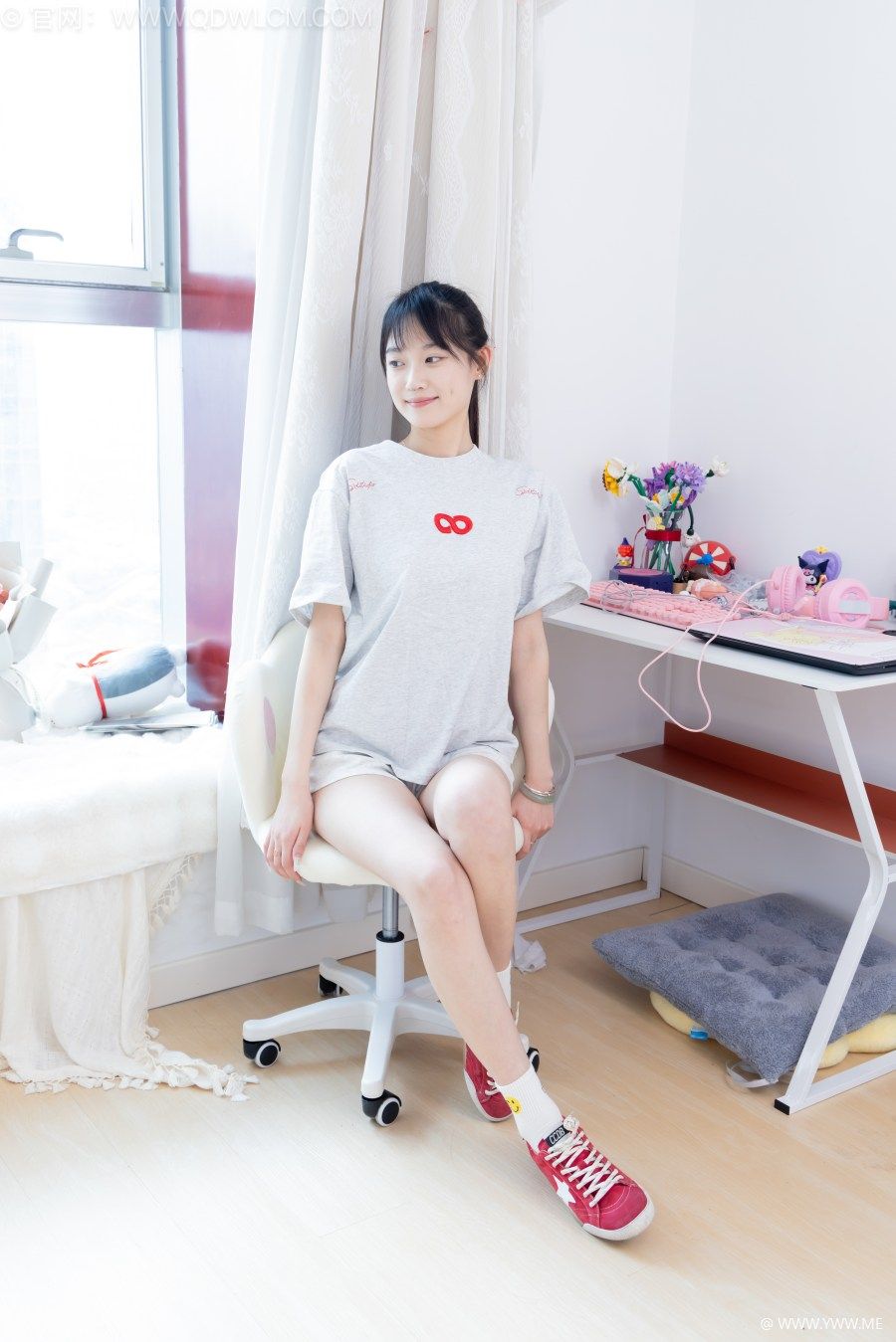 物恋传媒 NO.2680 山奈-帆布鞋、白棉袜-4 - 尤丝