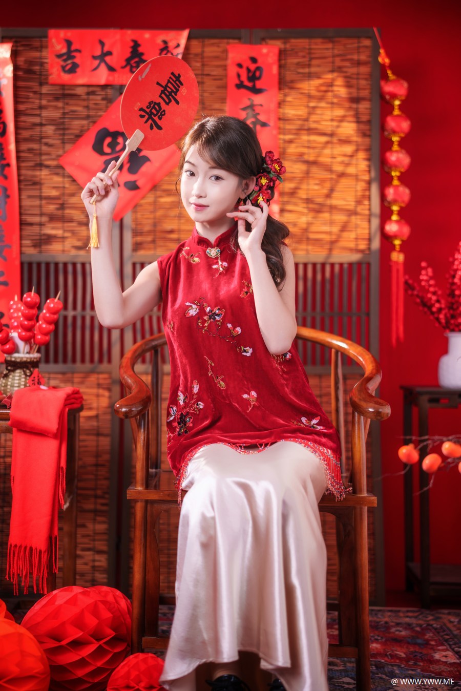 [YWW.ME] 新年红衣女少女 小邱-2 - HDMISS