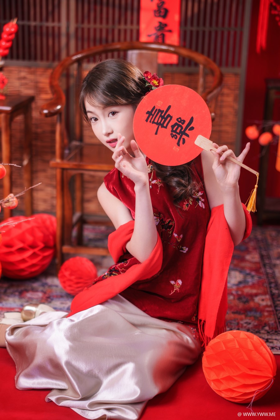 [YWW.ME] 新年红衣女少女 小邱-3 - HDMISS
