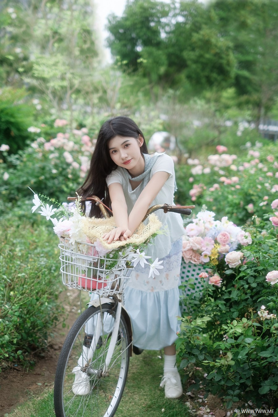 [YWW.ME] 花海里的“白月光”，这一眼太绝了！ 欧阳明慧-3 - 像素点