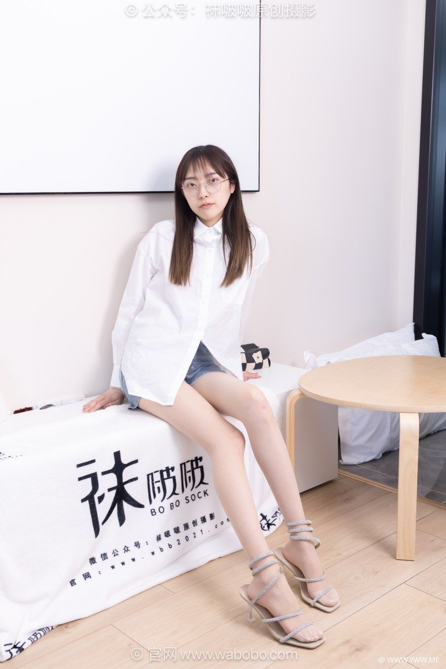 [袜啵啵] NO.701 稚予-高跟凉鞋、薄肉丝-1 - 尤丝
