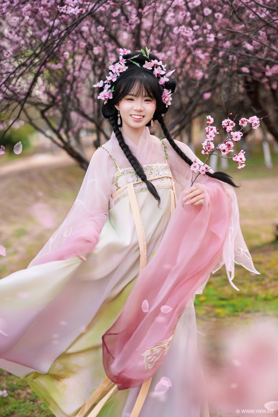 [YWW.ME] 春樱赴约，桃气少女 珠珠-3 - 像素点