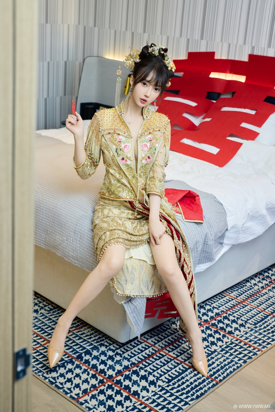 玥儿玥 – 内购无水印 NO.10567 性感秀禾服-3 - 脱兔网