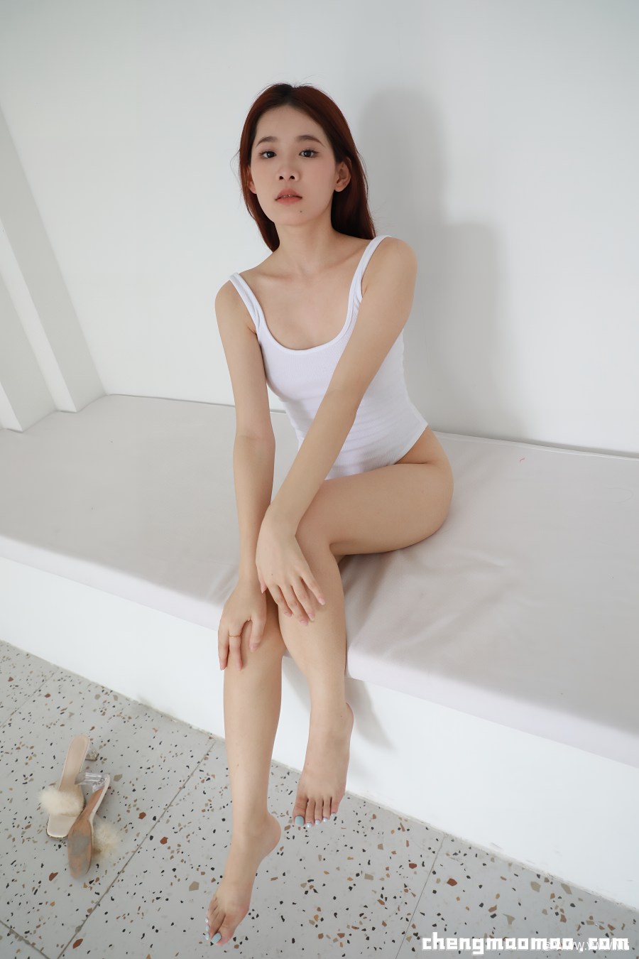 [橙猫猫] 菲菲 – 白色连体-3 - HDMISS
