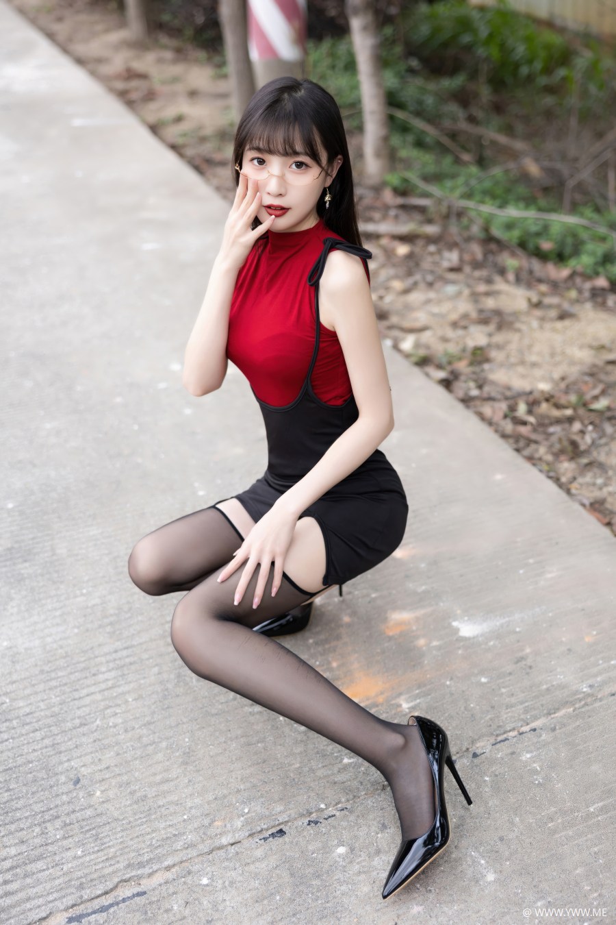 林星阑 – 内购无水印 VOL.950 红衣黑丝-3 - HDMISS