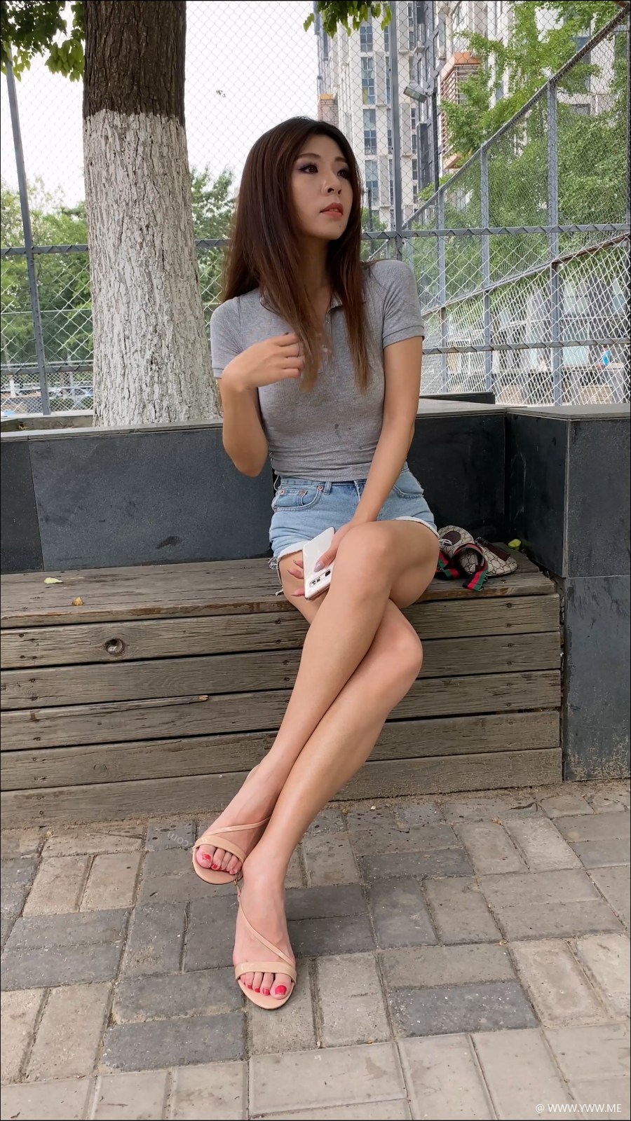 橙子摄影 – 牛仔热裤女孩（下）-1 - 脱兔网