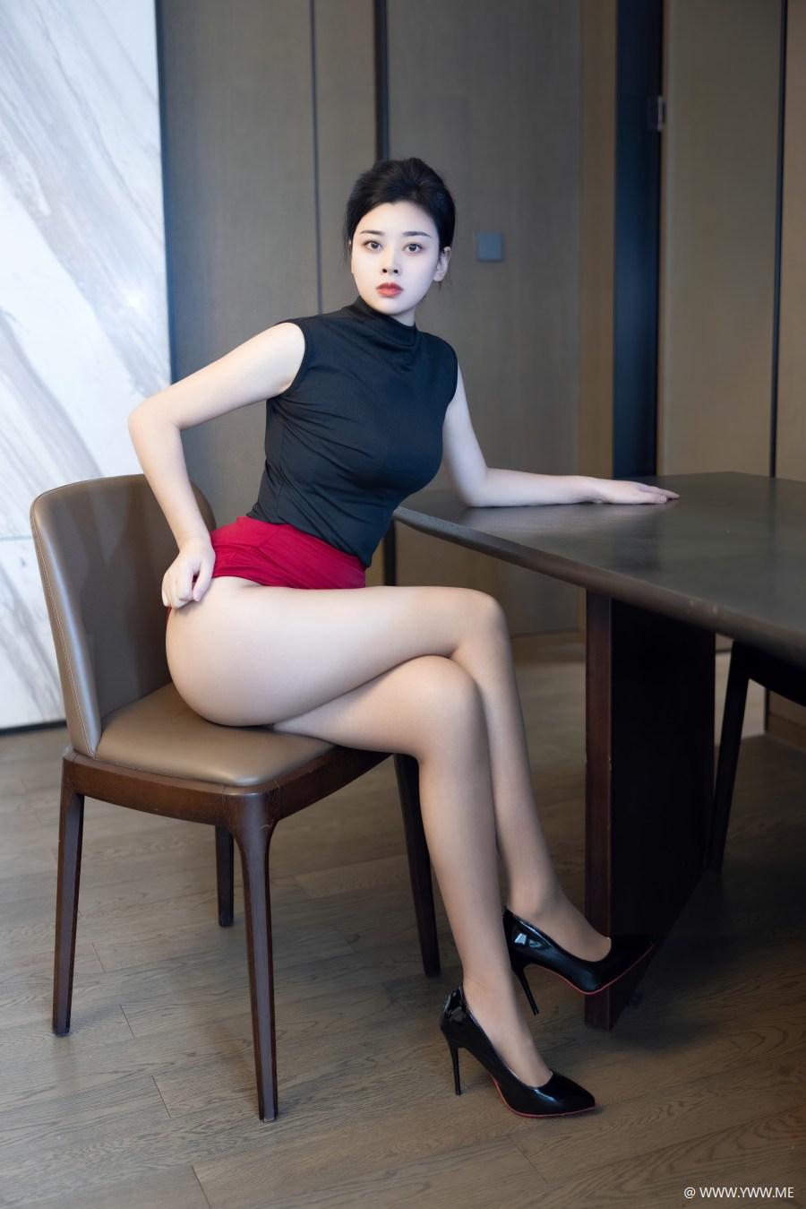 徐清妍 – 内购无水印 NO.10948 黑色OL-4 - 尤丝