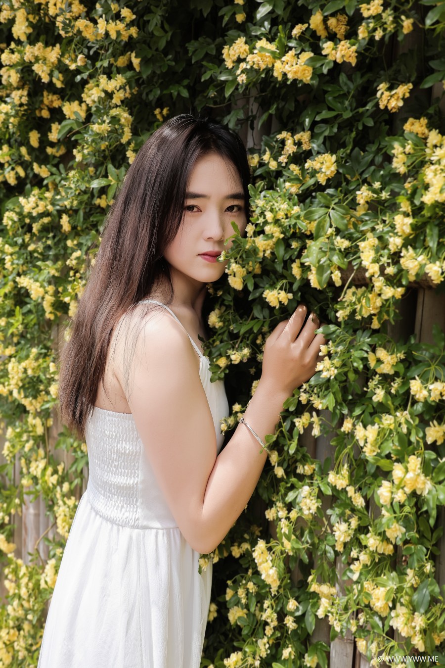 [YWW.ME] 黄木香白衣模特户外美女-2 - 尤丝