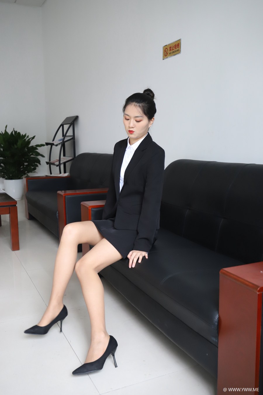 三禾摄影 杂刊 NO.054 学妹高跟职业装-4 - HDMISS