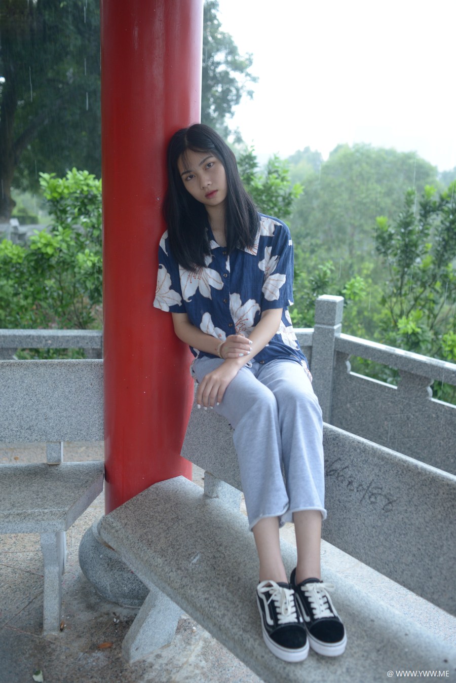 三禾摄影 杂刊 NO.056 学妹肉丝船袜帆布鞋-3 - 尤丝