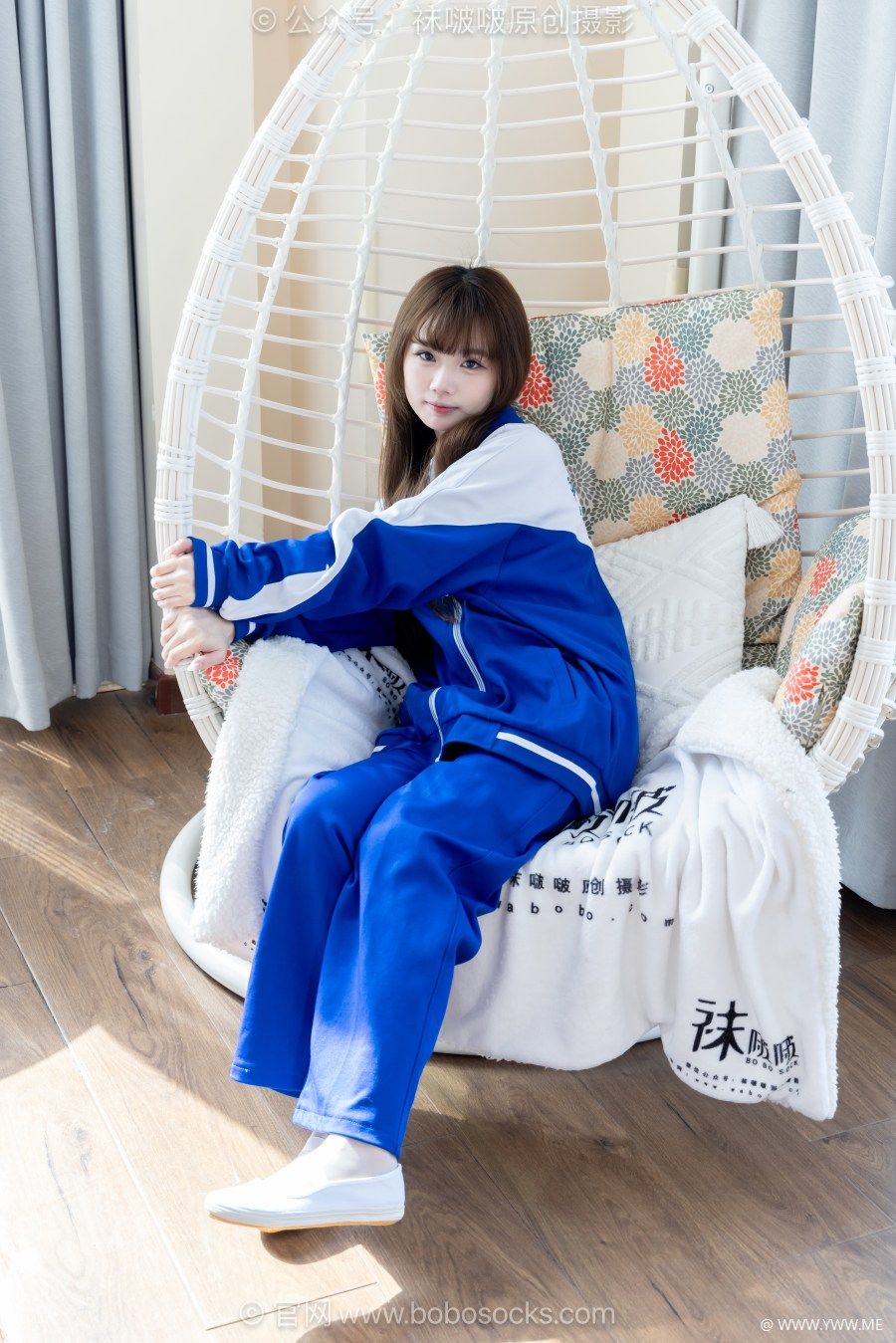 [袜啵啵] NO.724 甜甜圈-白布鞋、薄白丝-4 - 尤丝