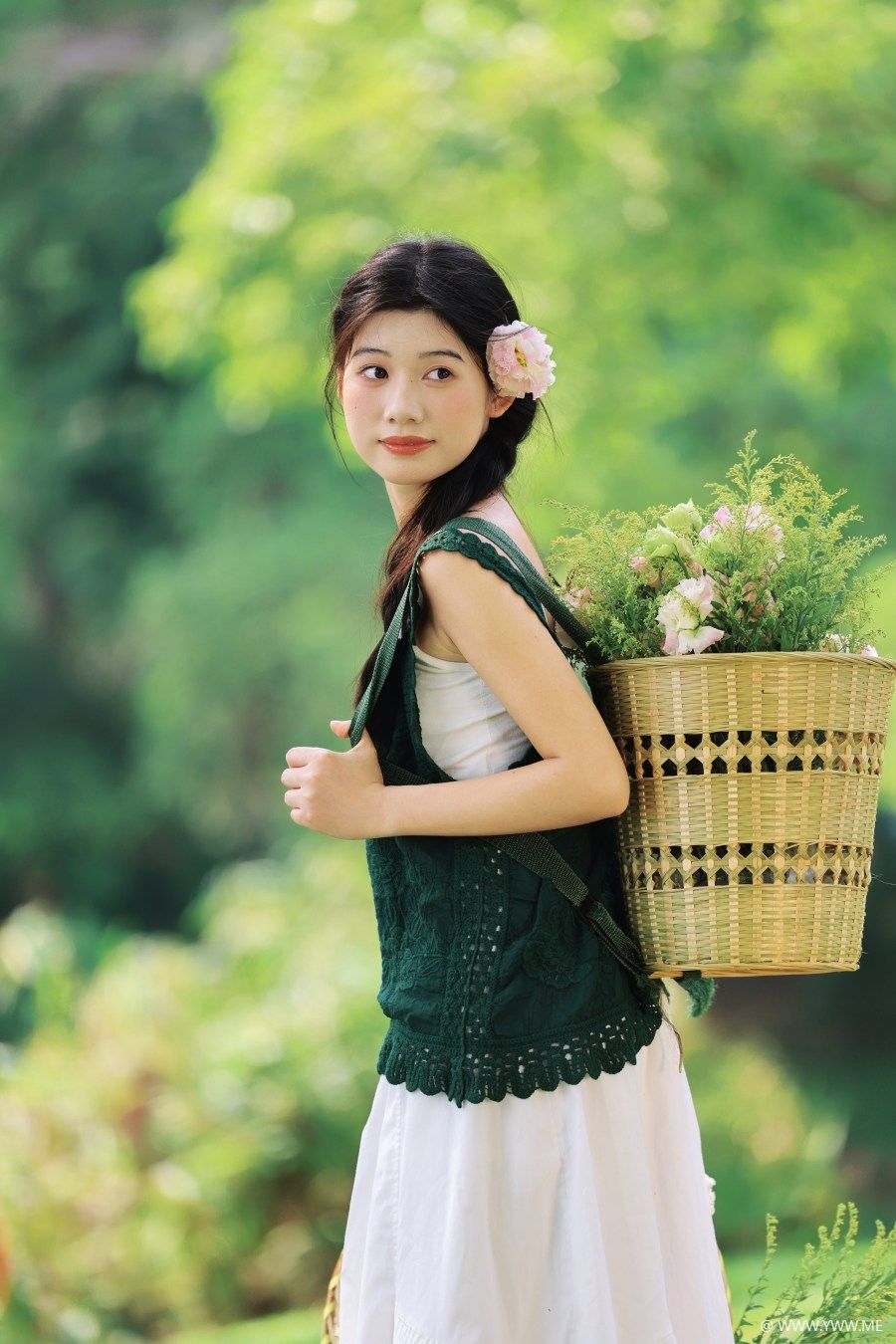 [YWW.ME] 春日森系少女清透感写真 欧阳明慧-1 - 尤丝