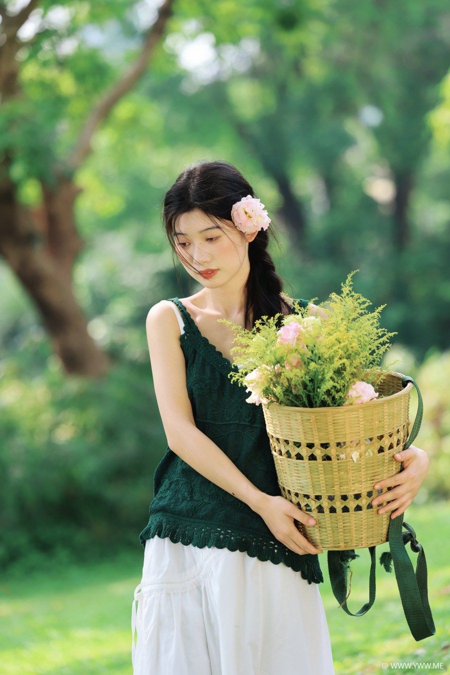 [YWW.ME] 春日森系少女清透感写真 欧阳明慧-3 - 尤丝