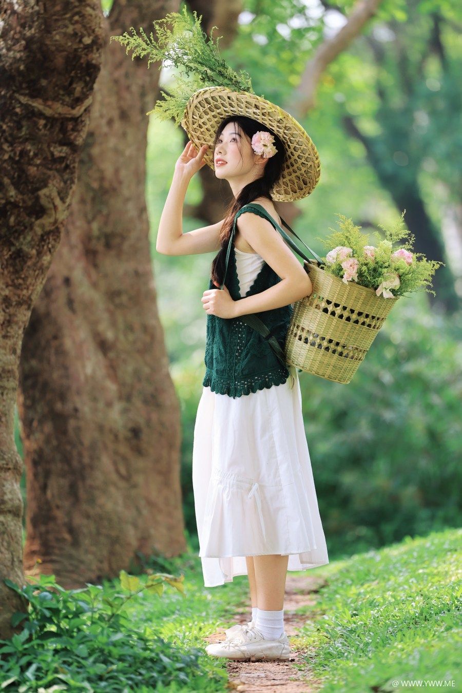 [YWW.ME] 春日森系少女清透感写真 欧阳明慧-4 - 尤丝