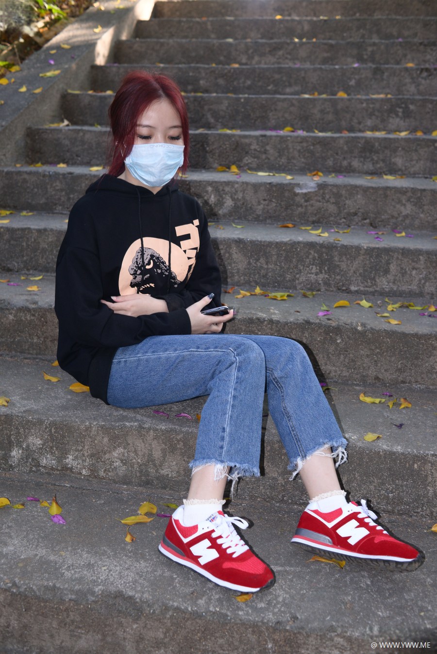 三禾摄影 杂刊 NO.074 学妹户外棉袜运动鞋-4 - 尤丝