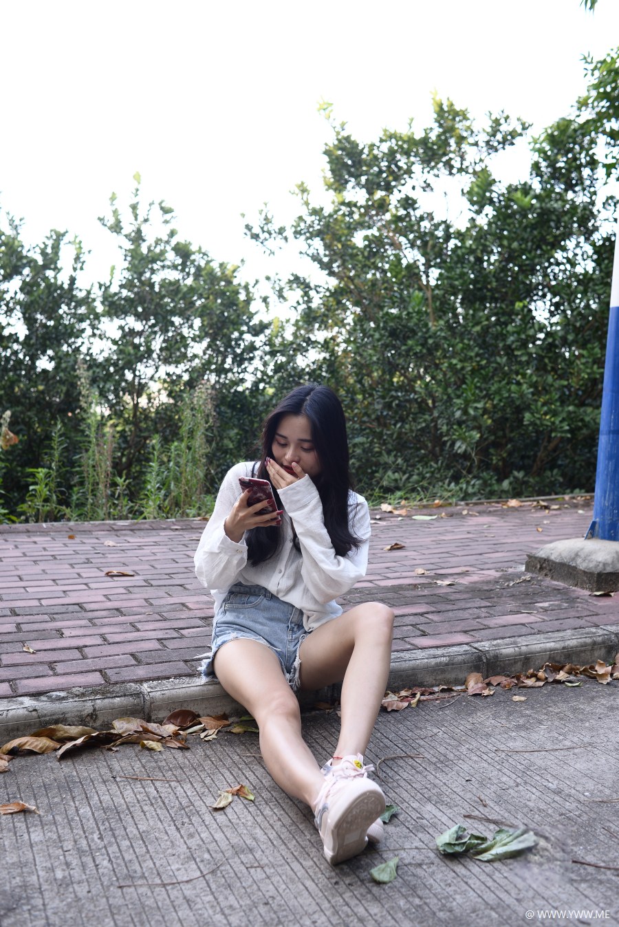 三禾摄影 杂刊 NO.077 学姐户外短裤船袜-1 - 尤丝