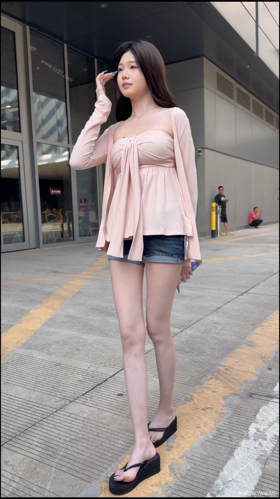 橙子摄影 – 素人热裤超长腿小妹-3 - 尤丝