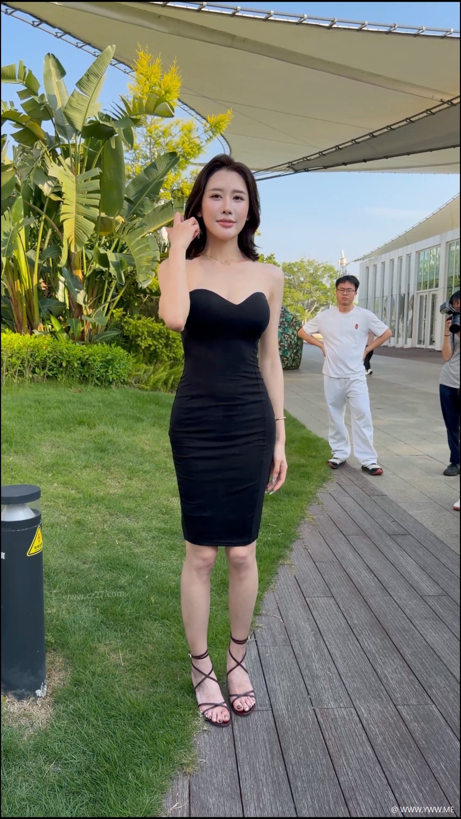 橙子摄影 – 黑色包臀美女-2 - 尤丝